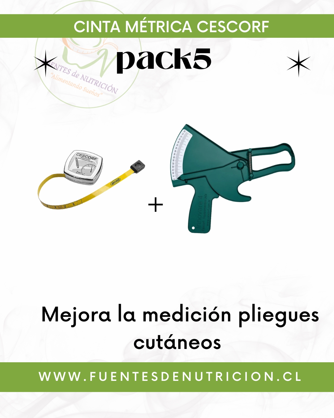 Pack 05: Cinta Cescorf + Plicometro Cescorf