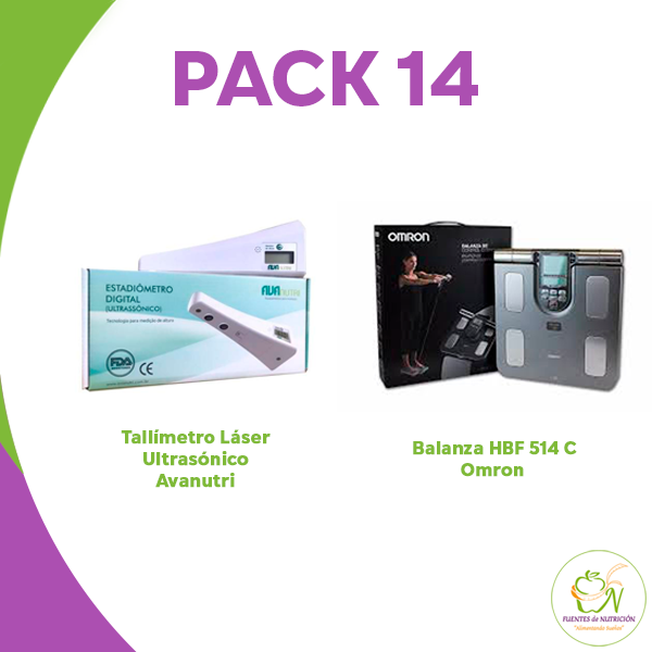Pack 14: Balanza Omron 514c + Tallímetro Laser Ultrasónico