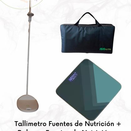 Pack 11: Tallímetro Portátil Fuentes de Nutrición+ Balanza Fuentes de nutrición + Maleta Avanutri